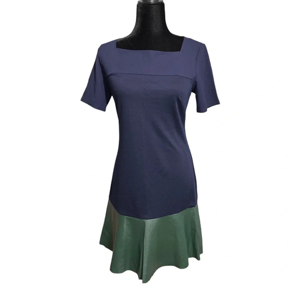 Sachin & Babi Leather Peplum Hem Mini Dress - Picture 3 of 11